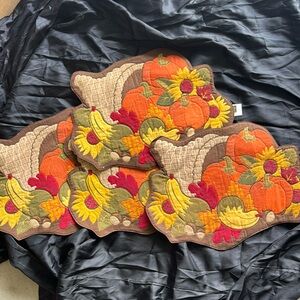 Thanksgiving table decorations.